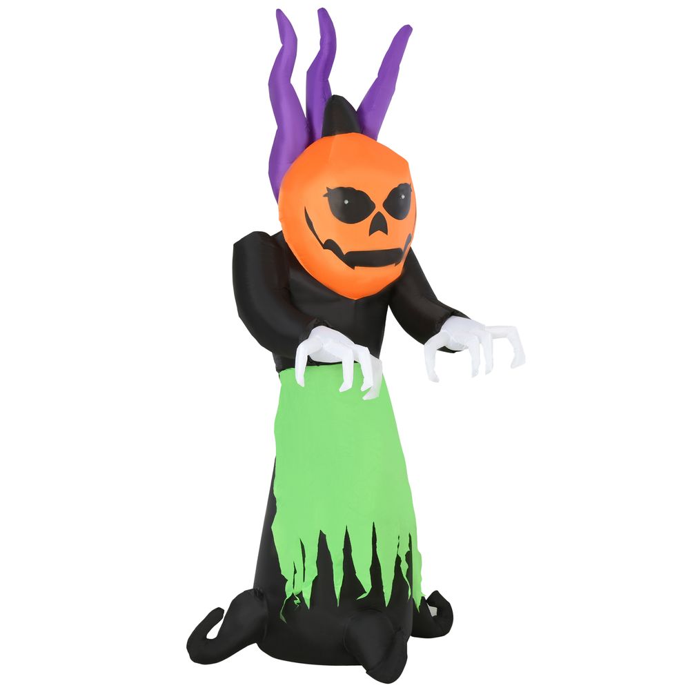 Halloween Pumpkin Ghost Inflatable LED Lighting Scary Ghoul Outdoor Kids Party