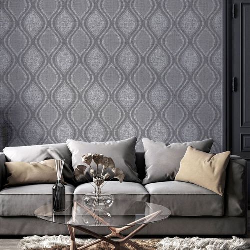 Curve Charcoal Wallpaper sw6 wallpaper