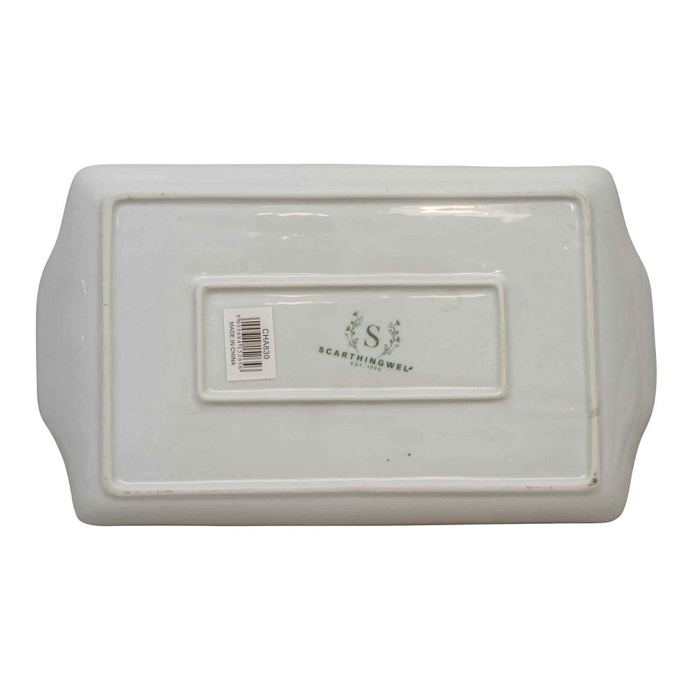 Hand-Painted Adams Needle 12.5" Rectangle Trinket Tray