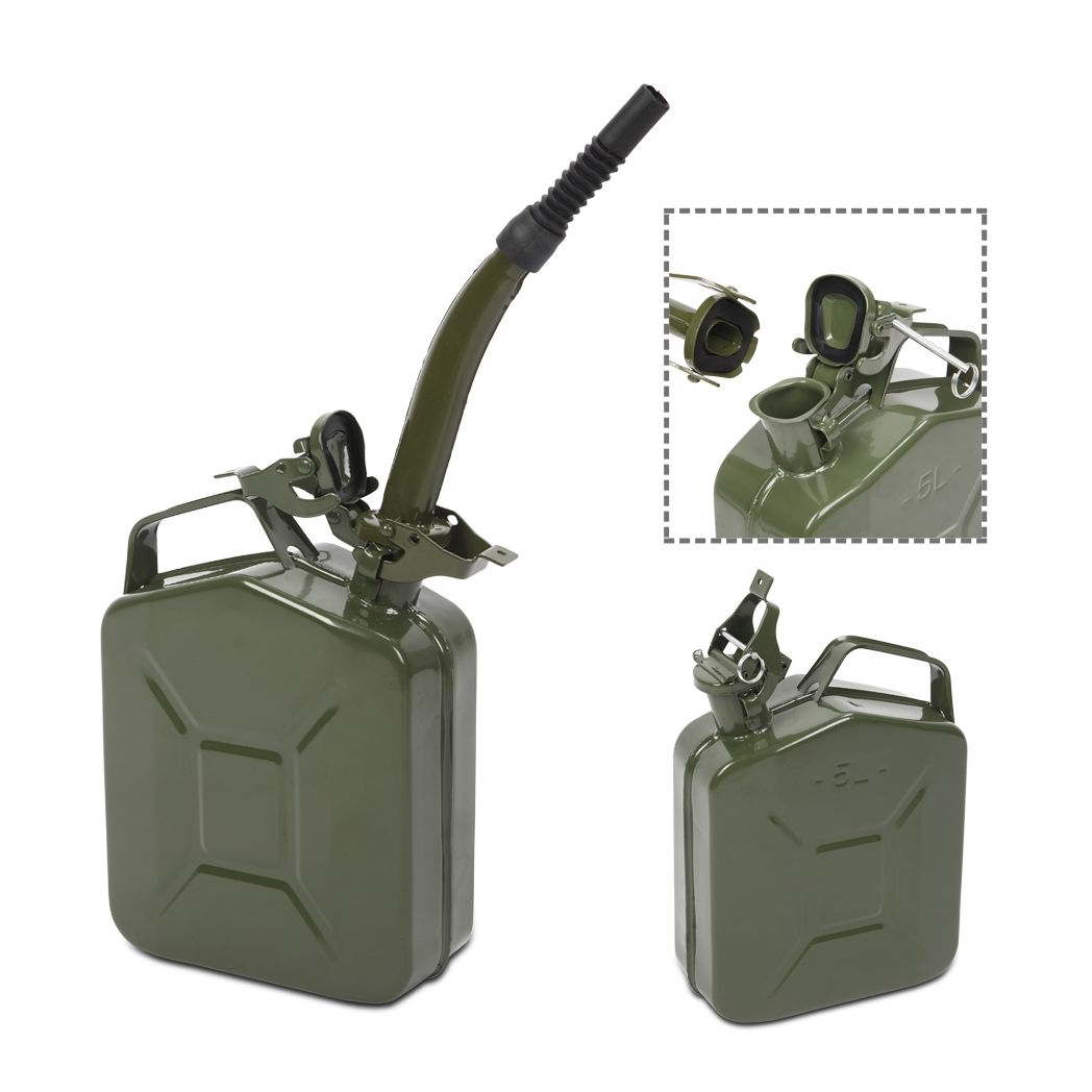5L 0.6mm American Oil Barrel Army Green With Inverted Oil Pipe