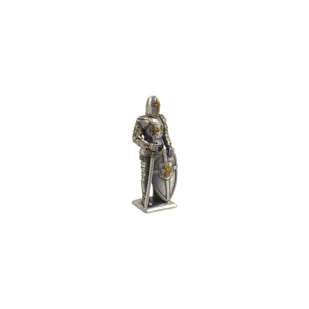 Knight With Sword (hand-cast statue sculpture) 10.5cm Height