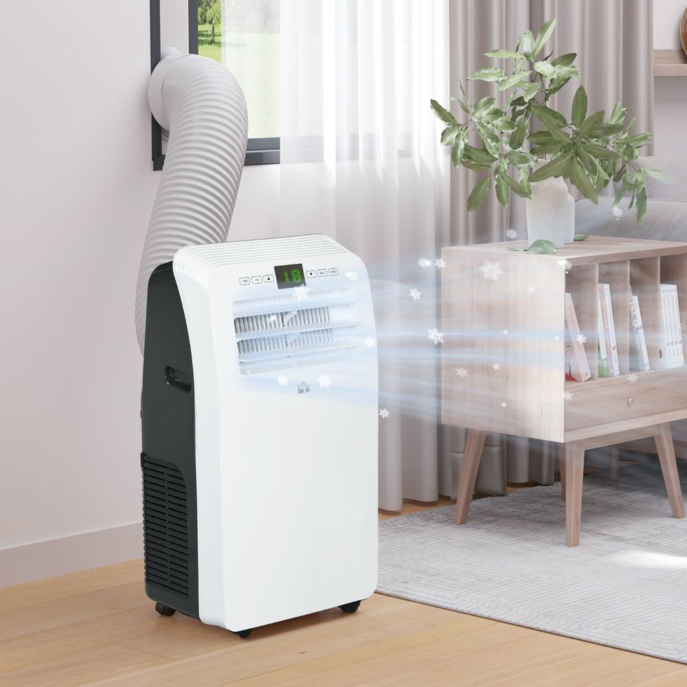 HOMCOM 12000 BTU Portable AC - 28m² - Dehumidifier - Timer