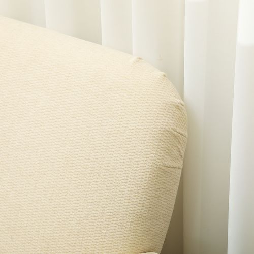 HOMCOM 2 Seater Sofa with 21cm Thick Padding and Wood Legs