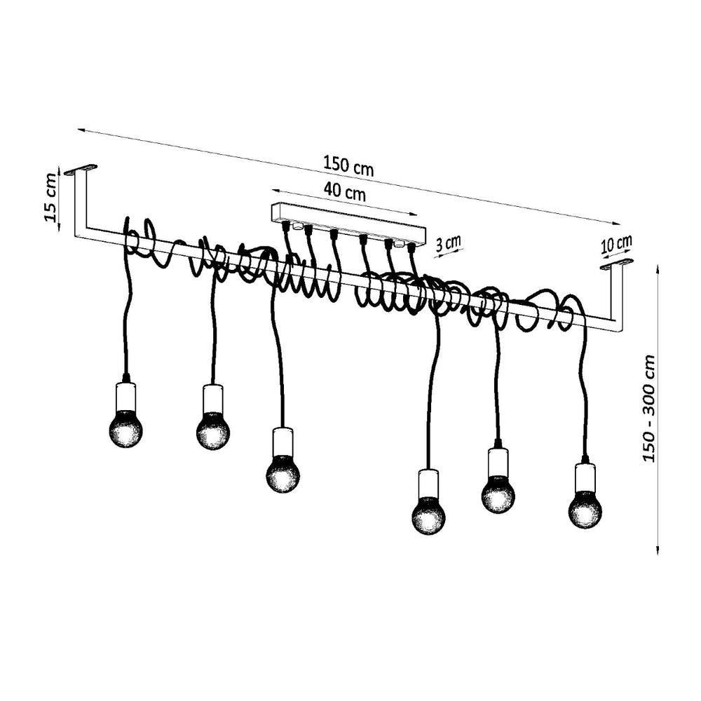 Stunning Salamanca Chandelier: Modern Design, E27, Fabric & Steel
