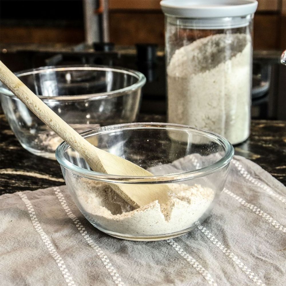 Premium Glass Mixing Bowls - Set of 3 | Scratch, Stain & Heat Resistant