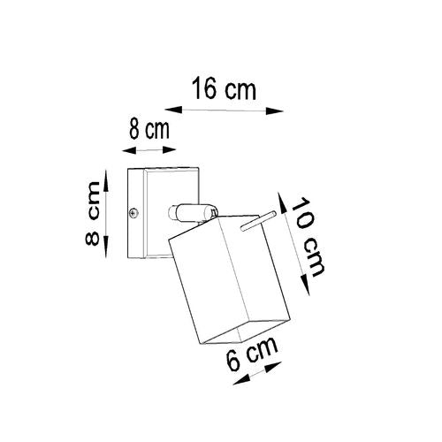 Wall lamp steel Merida modern Design GU10