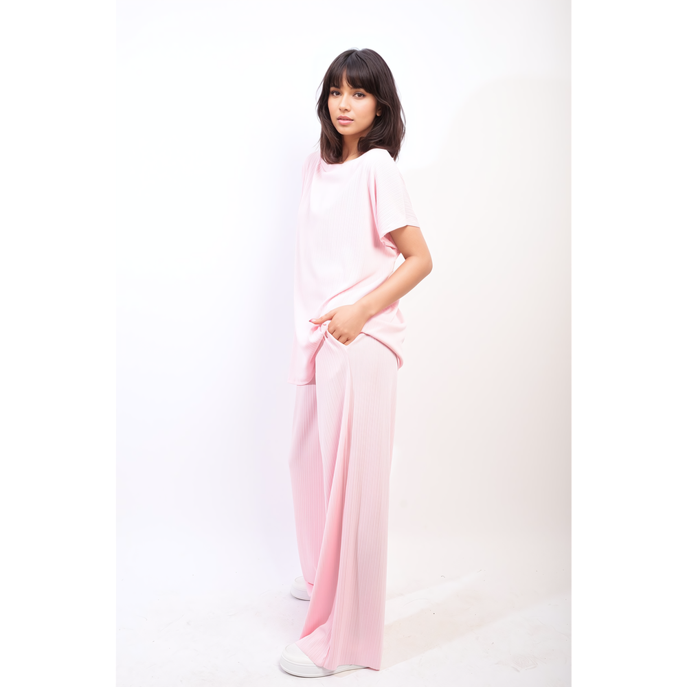 Oversized Top and Wide Leg Trouser Co-ord Set