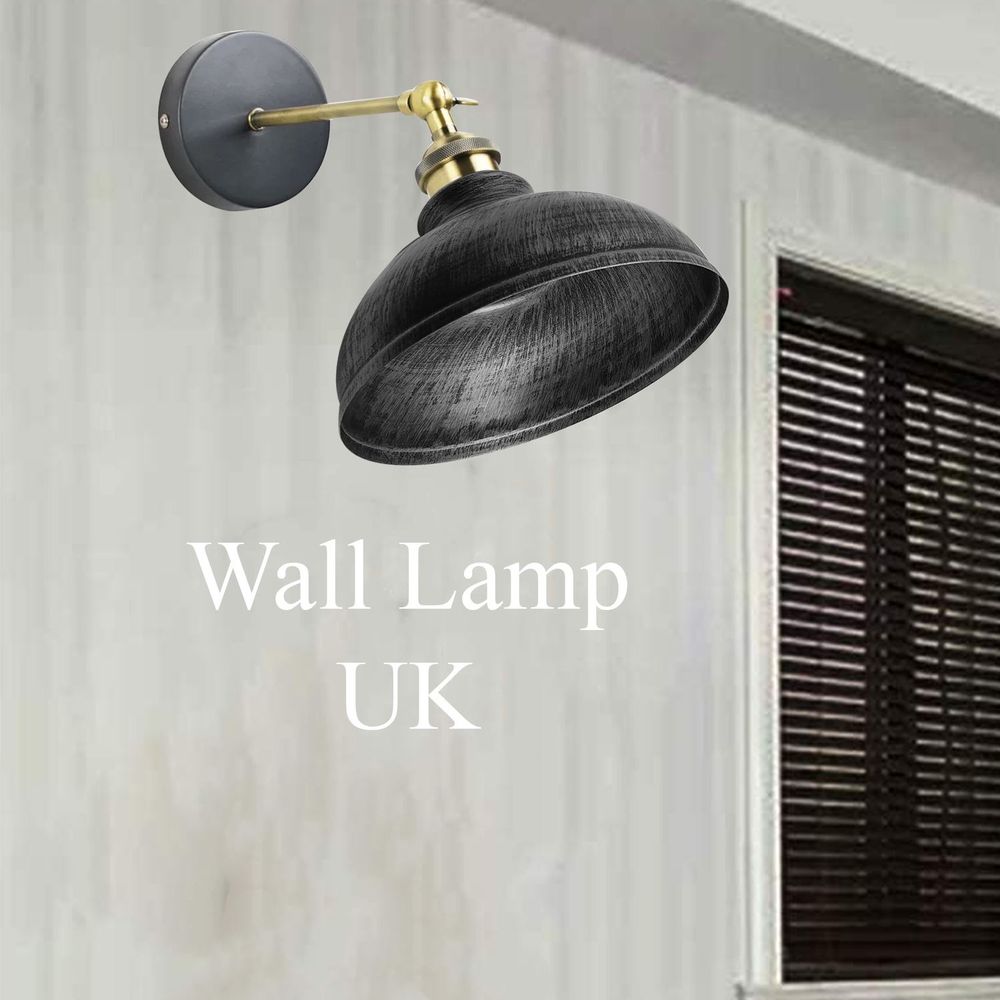 Vintage Industrial Curvy Dome E27 Adjustable Wall Light ~1220
