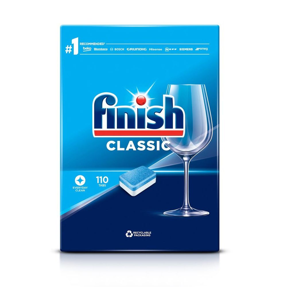 Finish Mega Pack of Classic Everyday Clean Dishwasher Tablets, 110 Tablets