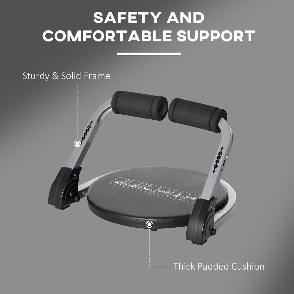 Premium Ab Machine - Ultimate Abs Trainer - Home Gym Equipment - HOMCOM