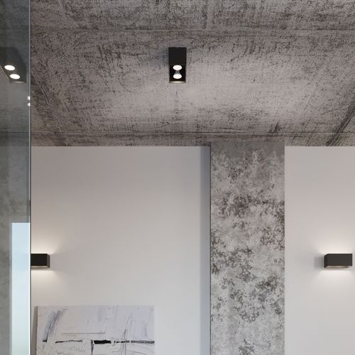 Wall lamp aluminum Quad modern Design G9