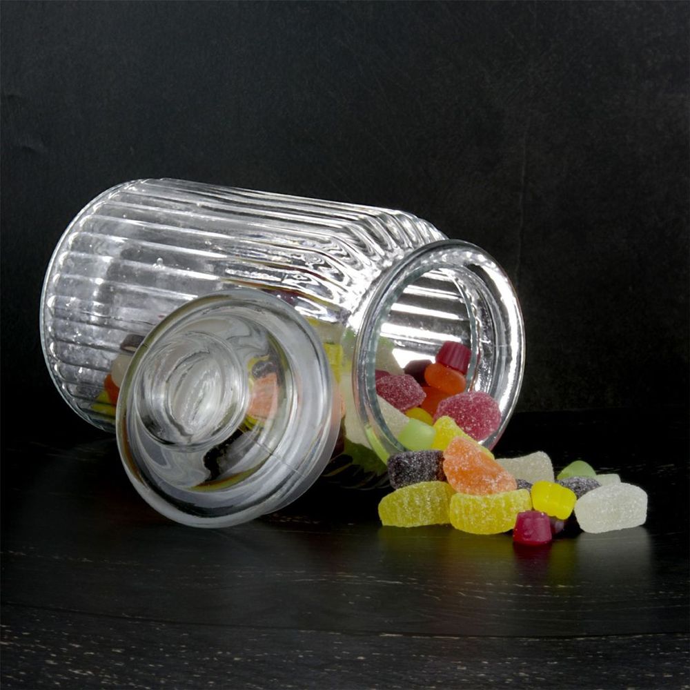 Stylish Vintage Glass Jars - Set of 3 | Airtight Seal | 1300ml Capacity