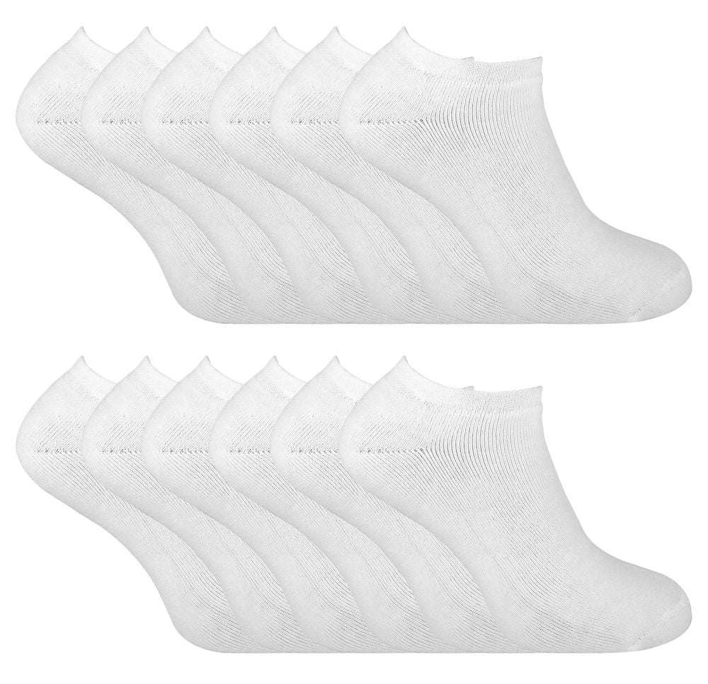 12 Pairs Mens Thermal Trainer Socks