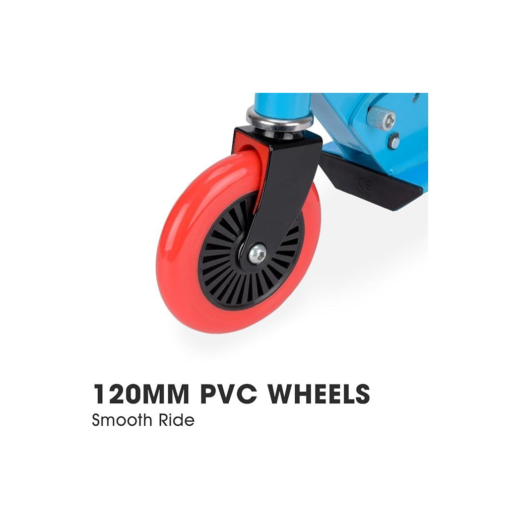 Xootz Kids' Folding Kick Scooter with Adjustable Handlebars - Blue