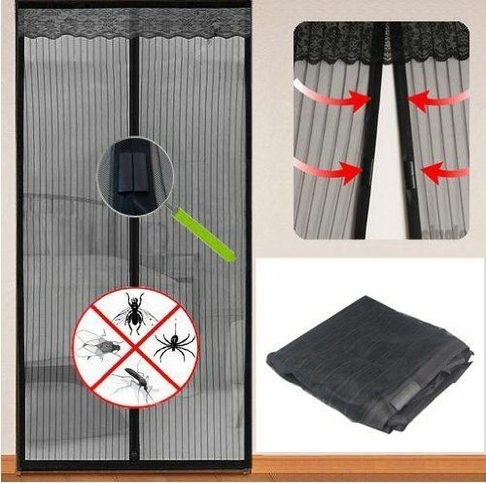 Vinsani Door Mesh - Bug-Free Solution for Open Spaces - Easy Assembly - Fits Single & Sliding Doors - UV Resistant