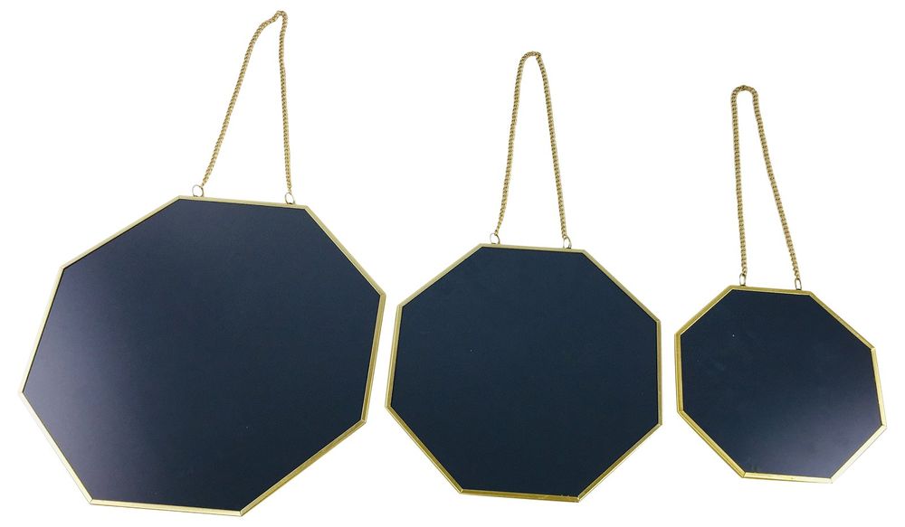 Hanging Geometric Mirrors Set - Premium Quality, Easy to Hang