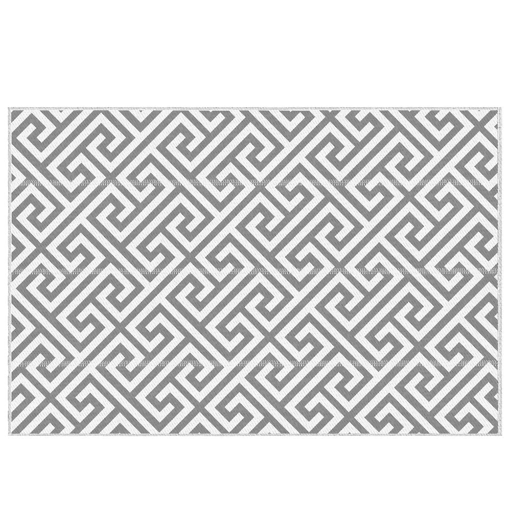 Outsunny 152x243cm Reversible Outdoor Rug Portable Plastic Straw RV Camping Mat