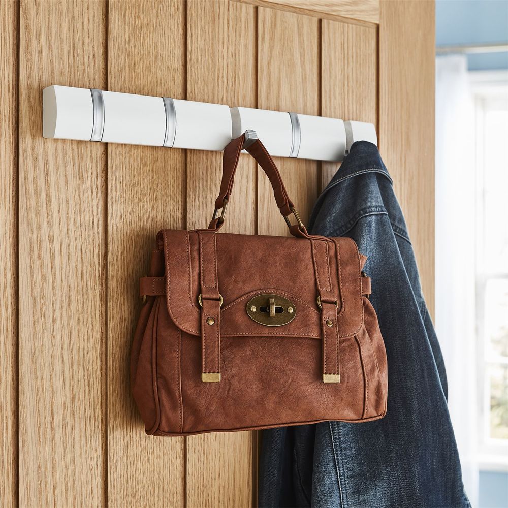 Wall or door mounted hooks. Various sizes, colours and styles available