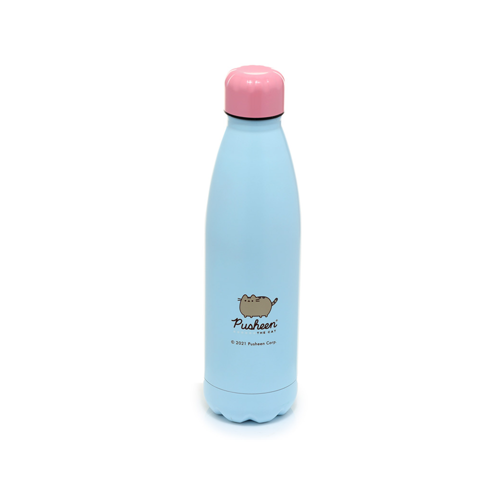 Reusable Stainless Steel Insulated Drinks Bottle 500ml - Pusheen the Cat Foodie