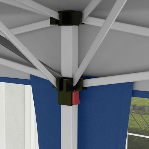 Outsunny 6 x 3(m) Pop Up Gazebo Patio Party Event Heavy Duty Canopy Blue