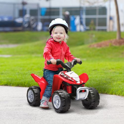AIYAPLAY Honda Licensed Kids Electric Quad Bike 6V ATV 1.5-3 Years Red