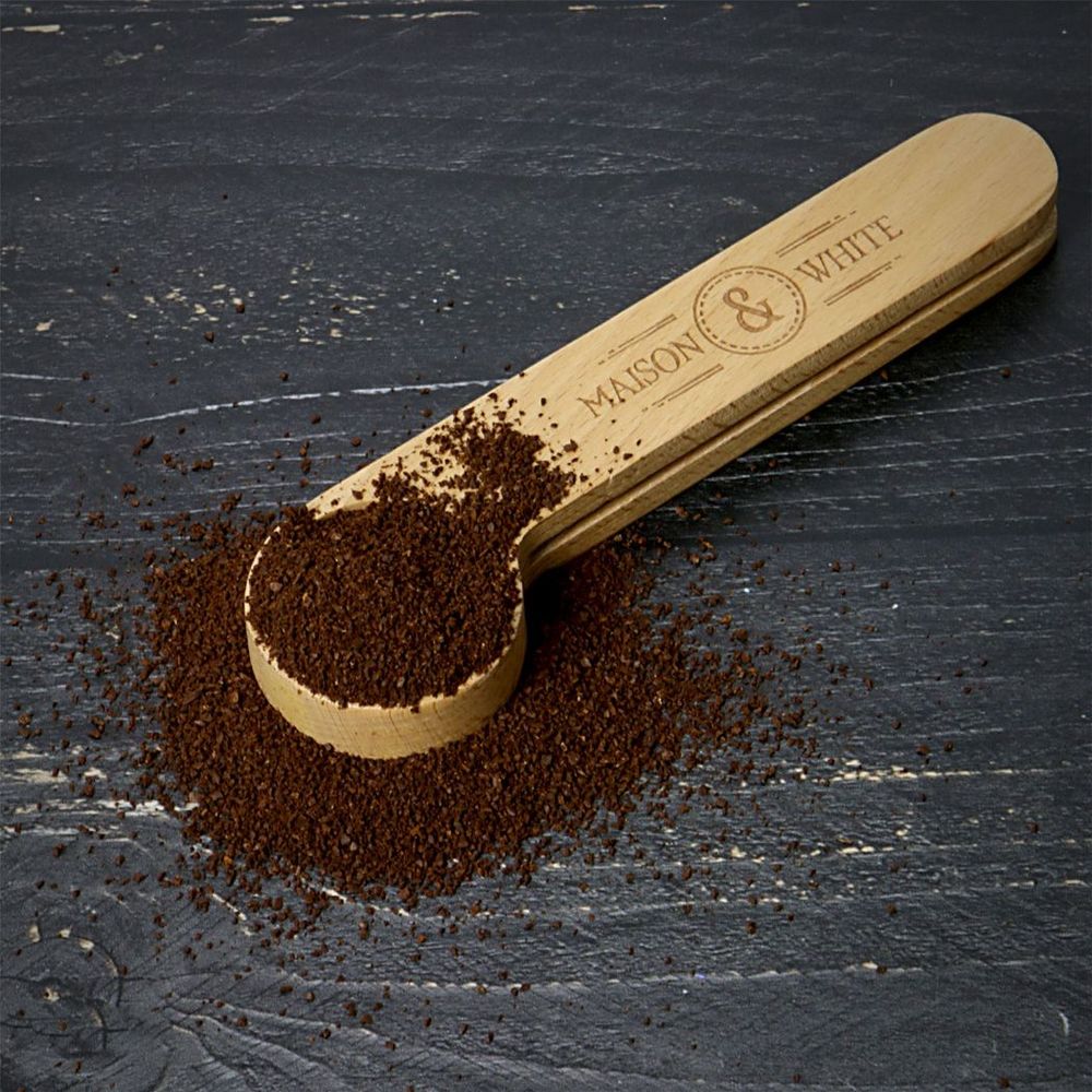 2-in-1 Wooden Coffee Clip & Spoon | Maison & White