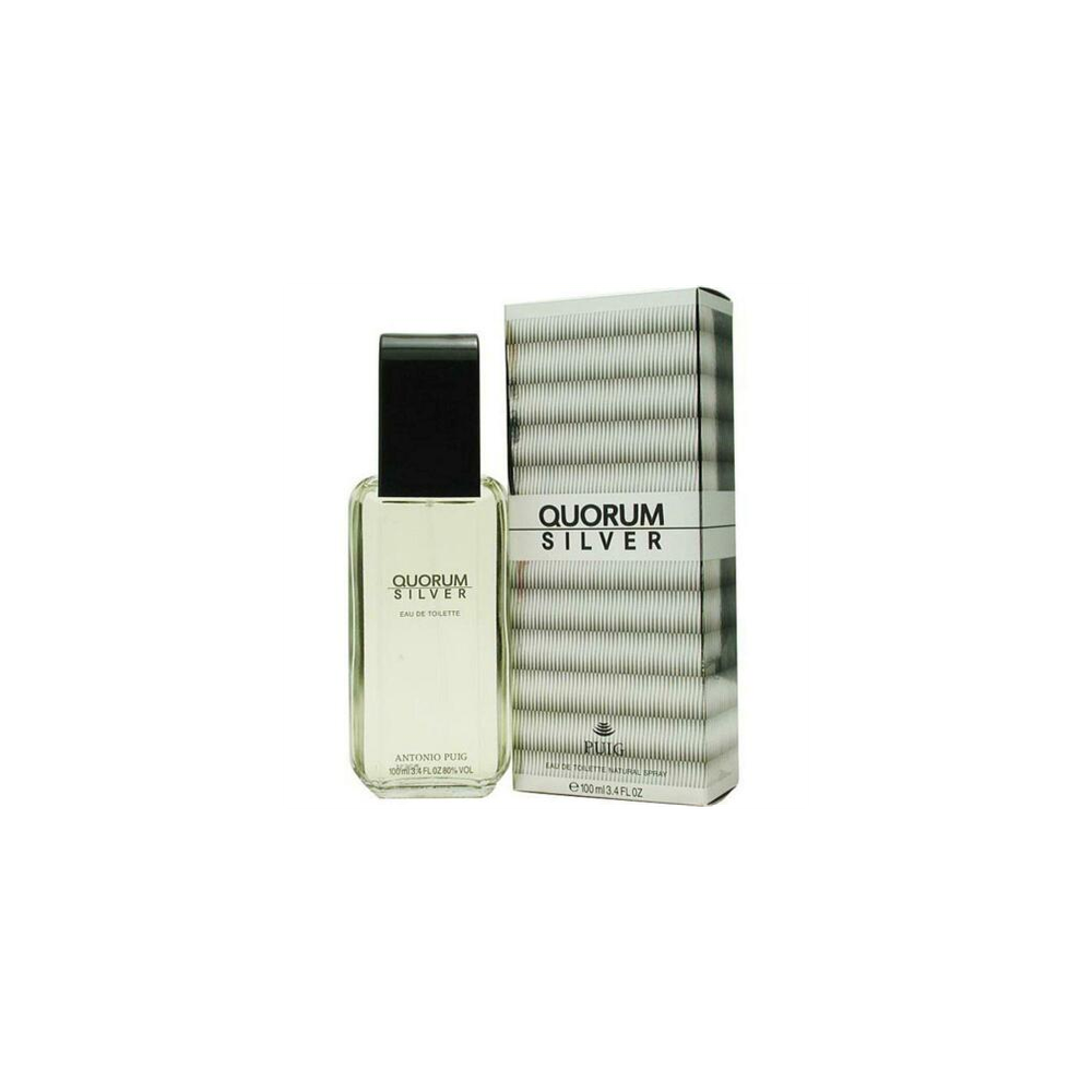 Puig Quorum Silver  Eau De Toilette Spray 100ml