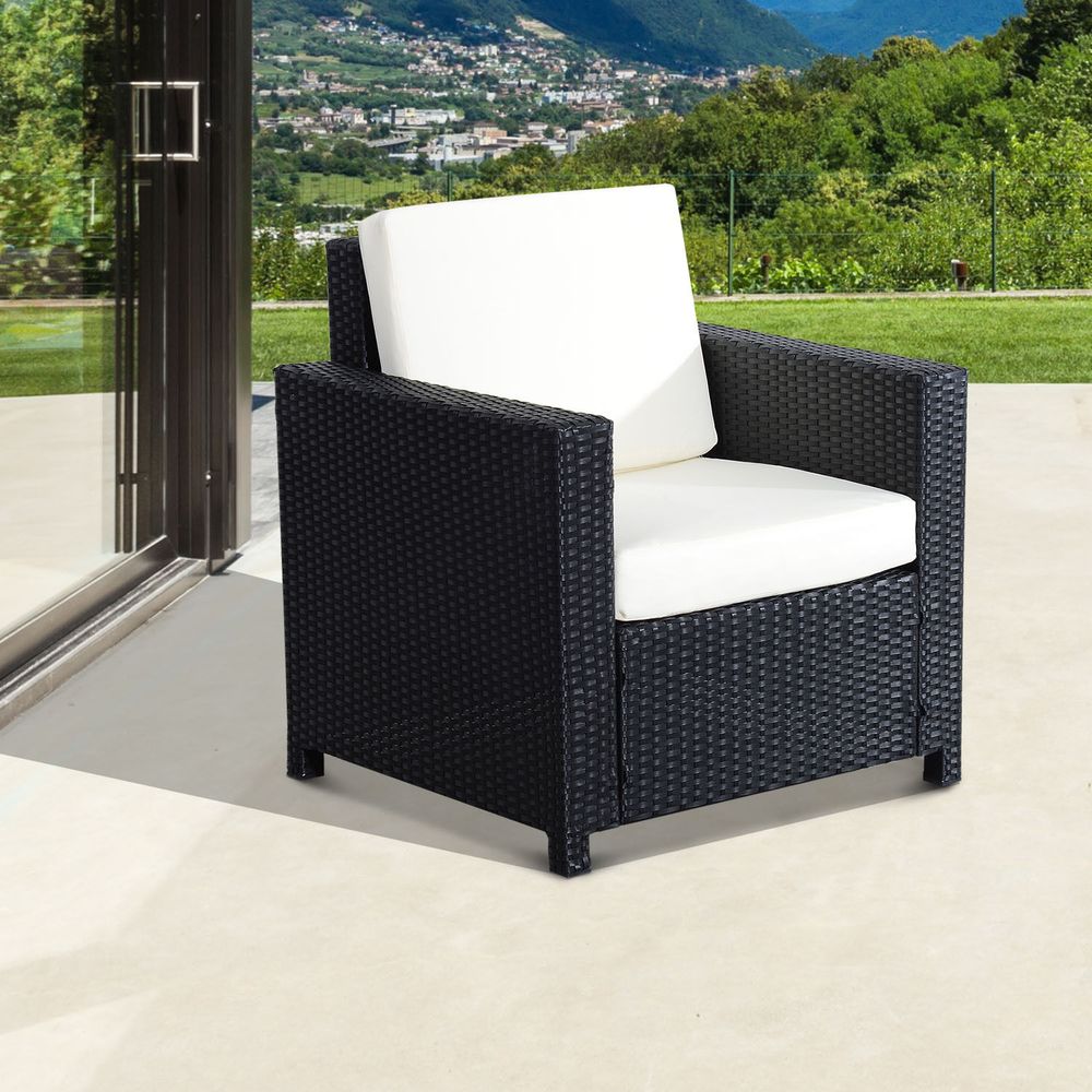 Premium Quality Rattan Outdoor Garden Armchair - Waterproof & Stylish