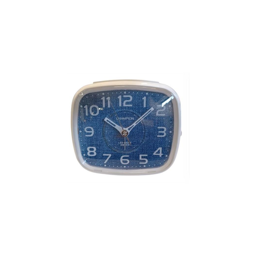Champion Supalite Light/Snooze with Silent Sweep Alarm Clock White