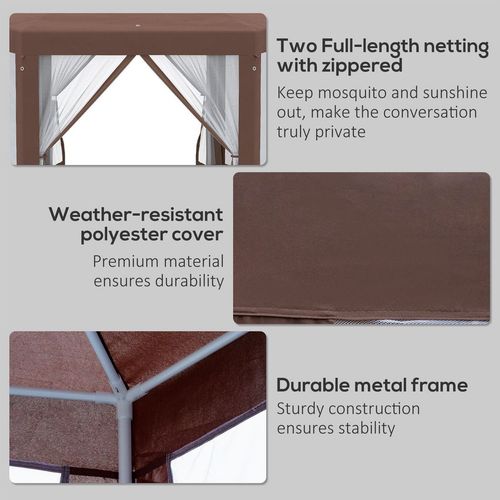 Hexagonal Garden Gazebo Party Tent Patio Marquee Canopy