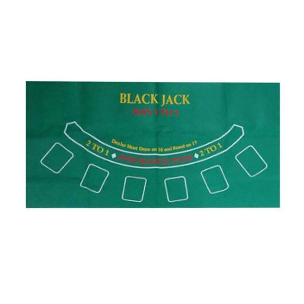 Waterproof Blackjack Roulette Casino Poker Table Top Felt Cloth Cover Mat