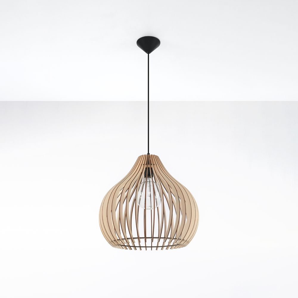 Aprilla Pendant Lamp - Stylish, Scandinavian Design, High-Quality Wood, E27 socket