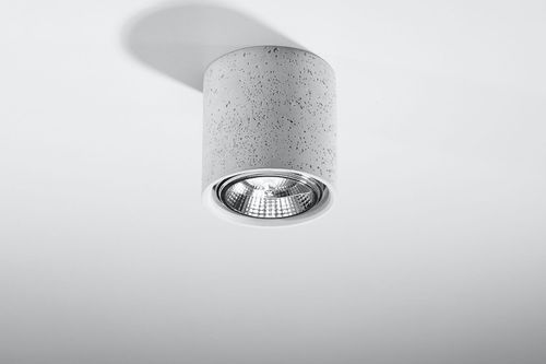 مصباح سقف CULLO خرساني رمادي بتصميم "لوفت" دائري LED GU10