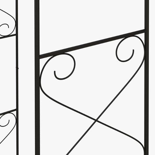 Outsunny Metal Garden Arch with Double Gate, Garden Arbor Climbing Plants