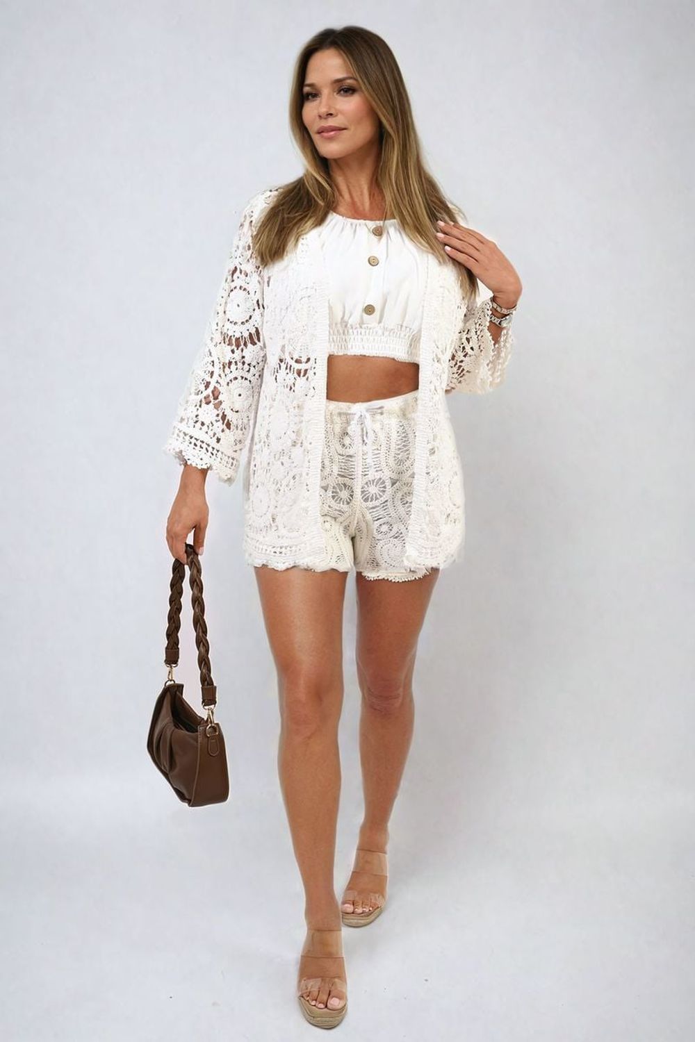 Bohemian Chic Crochet Cardigan - Lightweight & Versatile