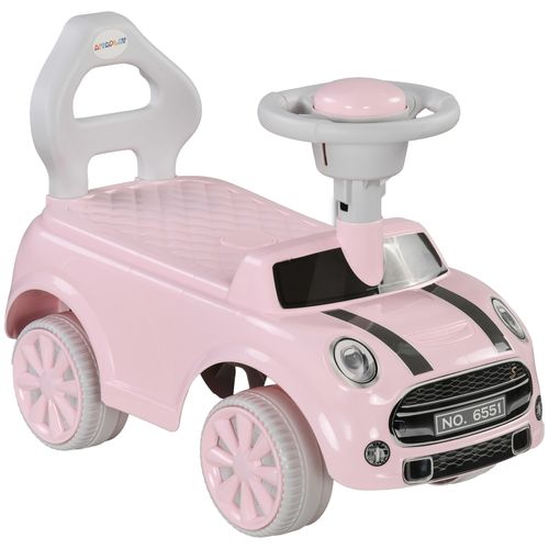 AIYAPLAY Ride On Car Foot To Floor Sliding Car w/ Air Horn - Pink