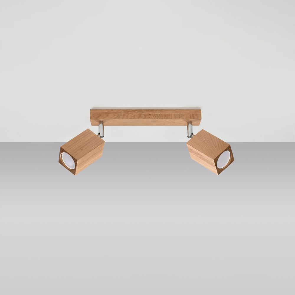 Scandinavian Design Ceiling Lamp - Wood, GU10 - High-Quality & Stylish