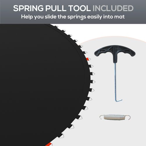 SPORTNOW Trampoline Mat with 42 V-Hooks, for 8ft Trampoline