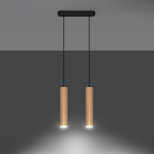 Pendant lamp wood Lino Scandinavian Design GU10