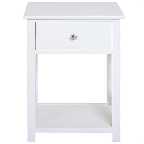HOMCOM 55cm End Side Table w/ Drawer Shelf Stand Home Storage Furniture
