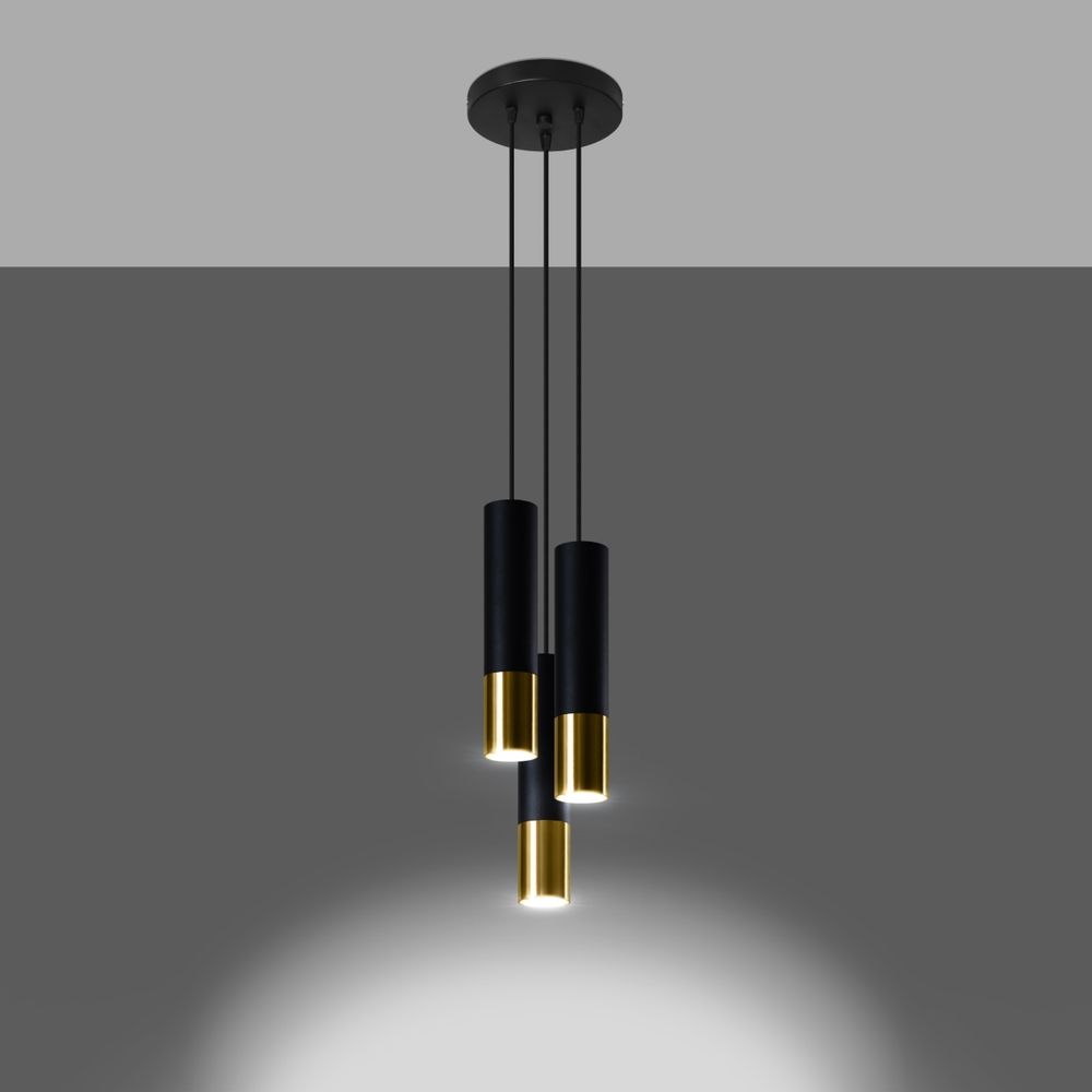 LOOPEZ Pendant Lamp - Modern Steel Design - Quality GU10 Bulb