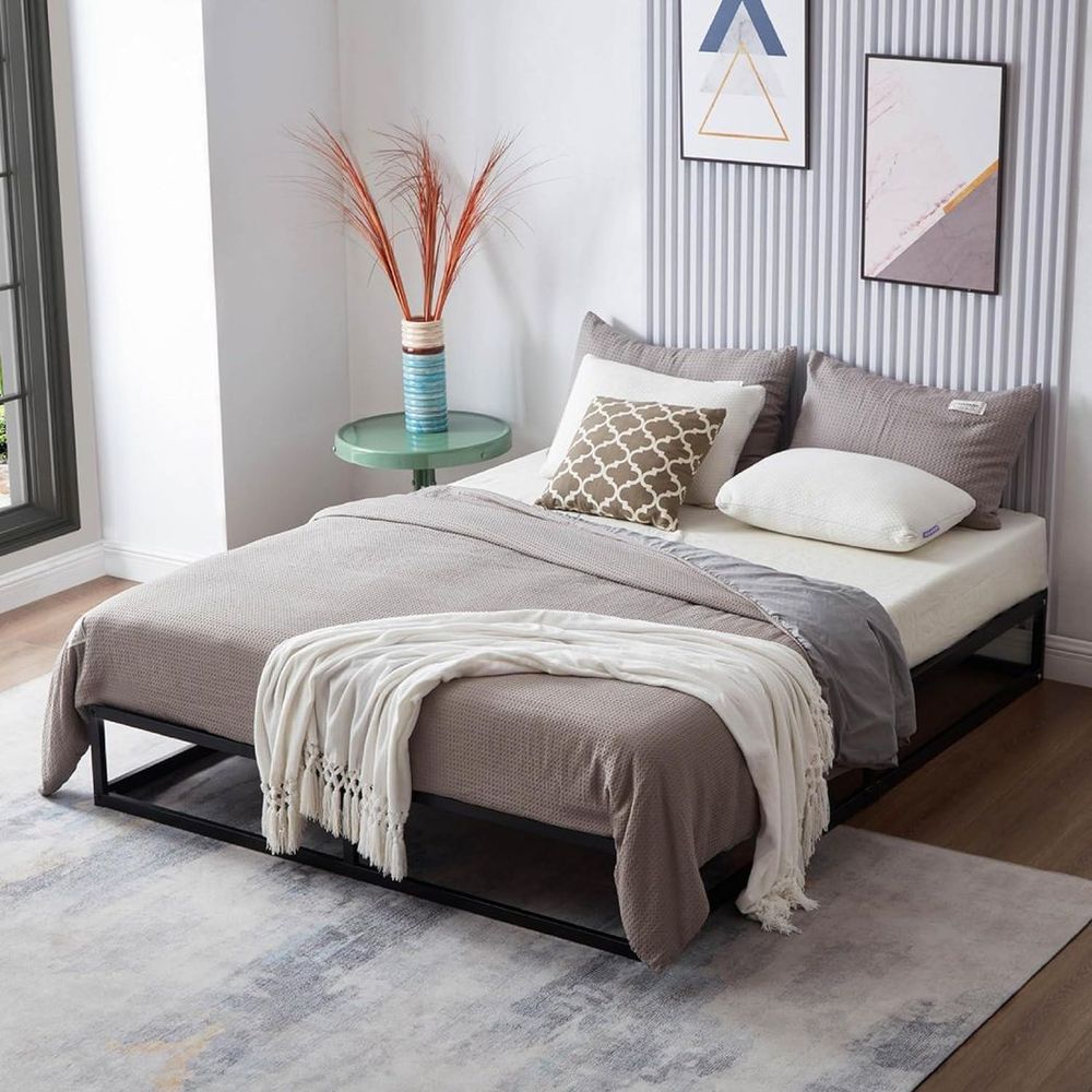 Kingsize Metal Bed Frame Square Tube - Improved
