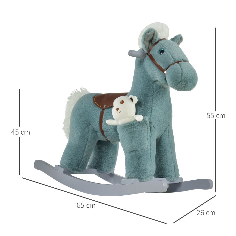 Premium Kids Ride-On Rocking Horse with Plush Sound Grip - High-Quality, Safe & Fun Toy for Ages 18-36 Months