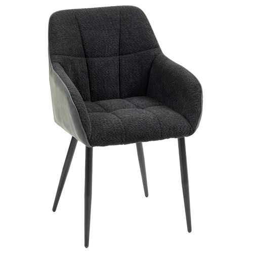 HOMCOM Accent Chair w/ Foot Pads and Chenille Fabric Arm Chair