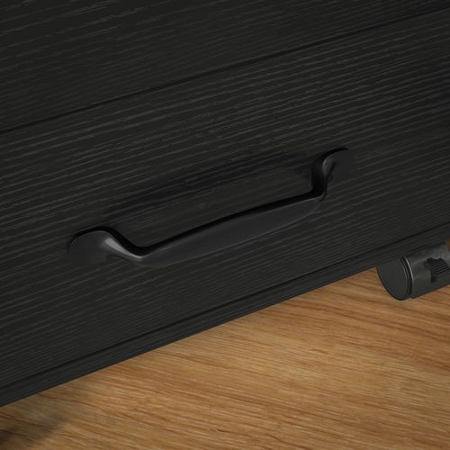 HOMCOM File Cabinet with 3 Drawers, Under Desk Mobile Filing Cabinet