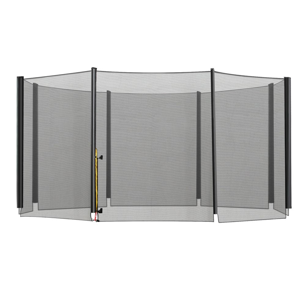 Premium 13FT Trampoline Replacement Net - Safe, Durable, Easy Install - 8 Pole Enclosure Net