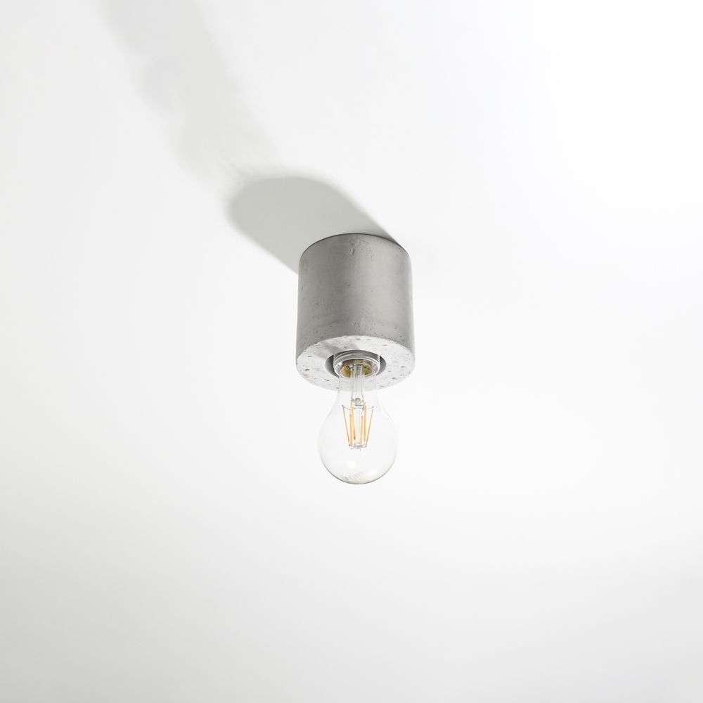 Industrial Concrete Ceiling Lamp - Salgado Design, High Quality, E27