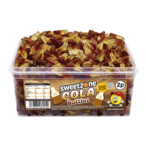 2p Cola Bottles 805g Tub Sweets