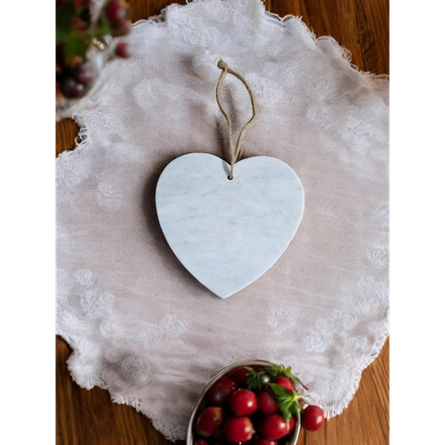 White Heart Chopping Board 24x26cm
