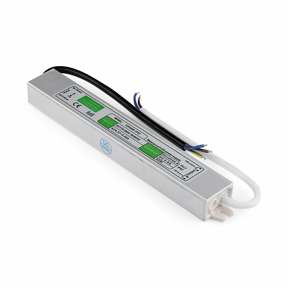 IP67 Waterproof LED Driver Power Supply Transformer AC240V-DC12V Power Converter